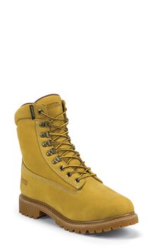 Golden Tan Chippewa Boots Waterproof Plain 8 Inch Insulated